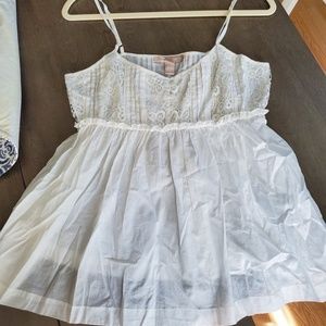 Adorable white linen blouse